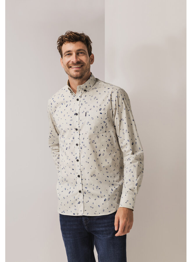 State of Art shirt strep met all-over print