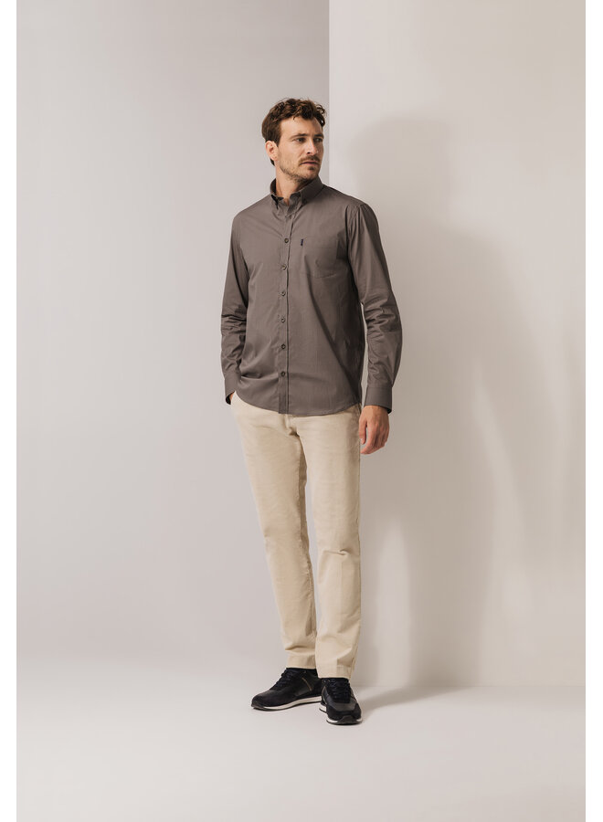 State of Art overhemd all-over print bruin