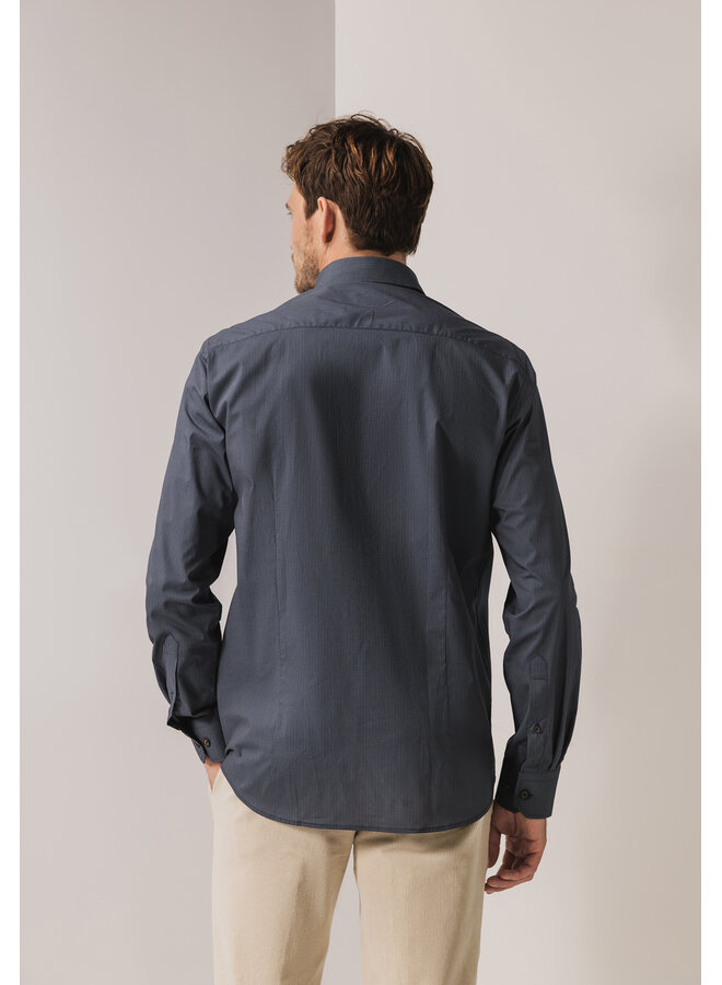 State of Art overhemd all-over print blauw