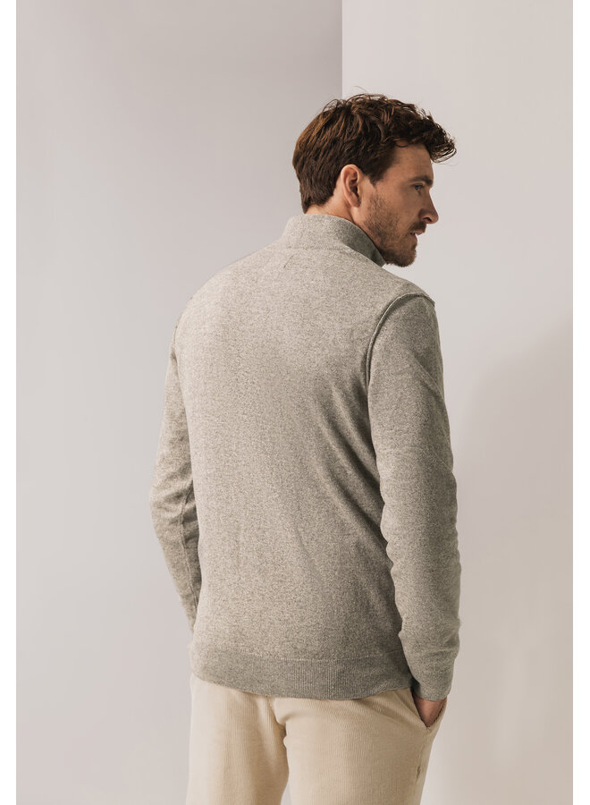 State of Art pullover half zip wol beige