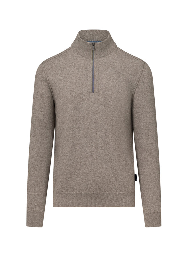 State of Art pullover half zip wol beige