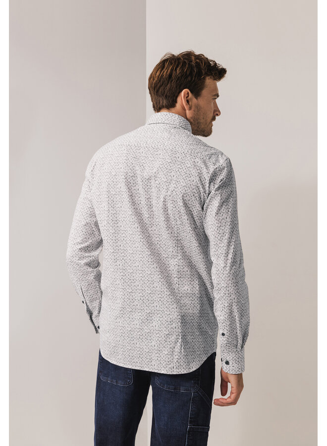 State of Art overhemd lange mouw fancy print frijs