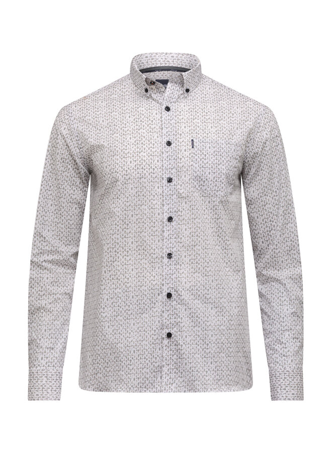 State of Art overhemd lange mouw fancy print frijs