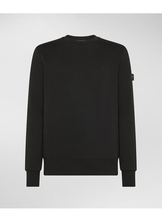 Peuterey ronde hals sweater Saidor zwart