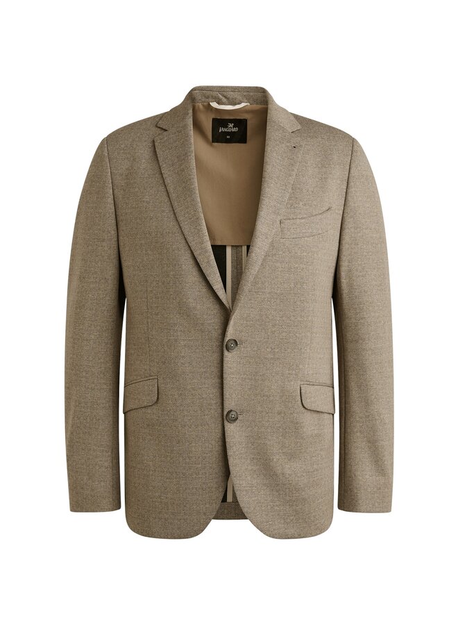 Vanguard visgraad jersey colbert beige