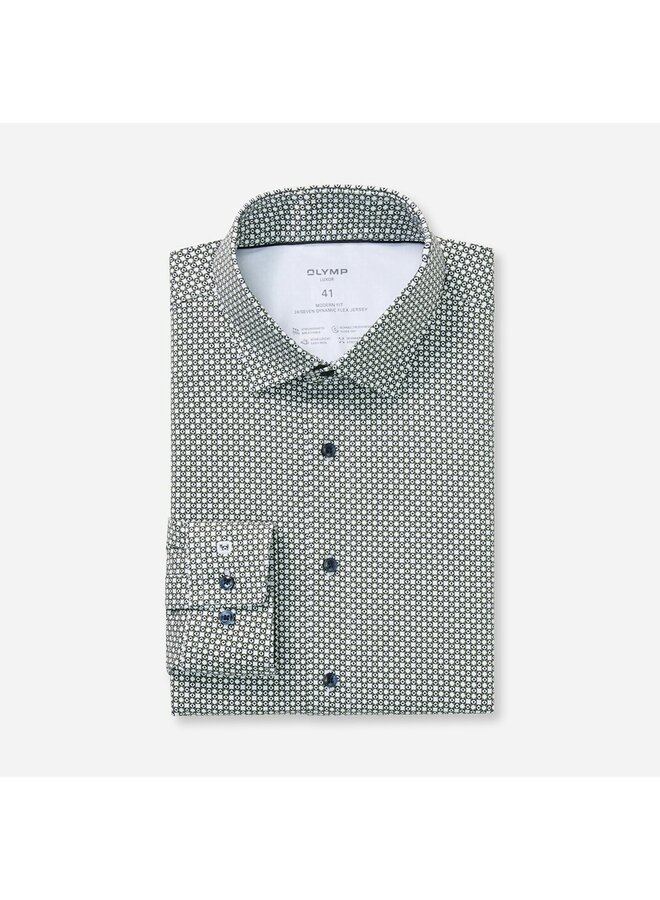 Olymp 24/seven dynamic flex jersey print modern fit groe