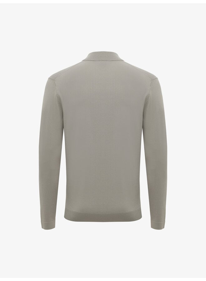 Gentiluomo quarterzip pullover structure taupe