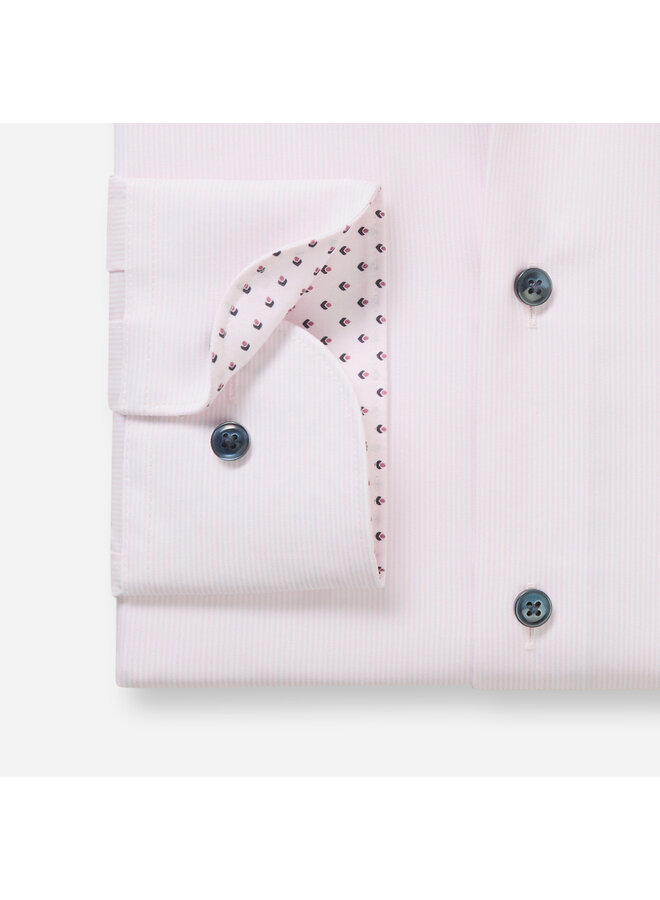 Olymp modern fit shirt Luxor streep roze