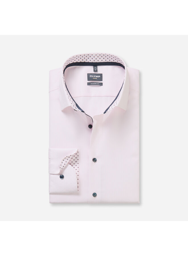 Olymp modern fit shirt Luxor streep roze