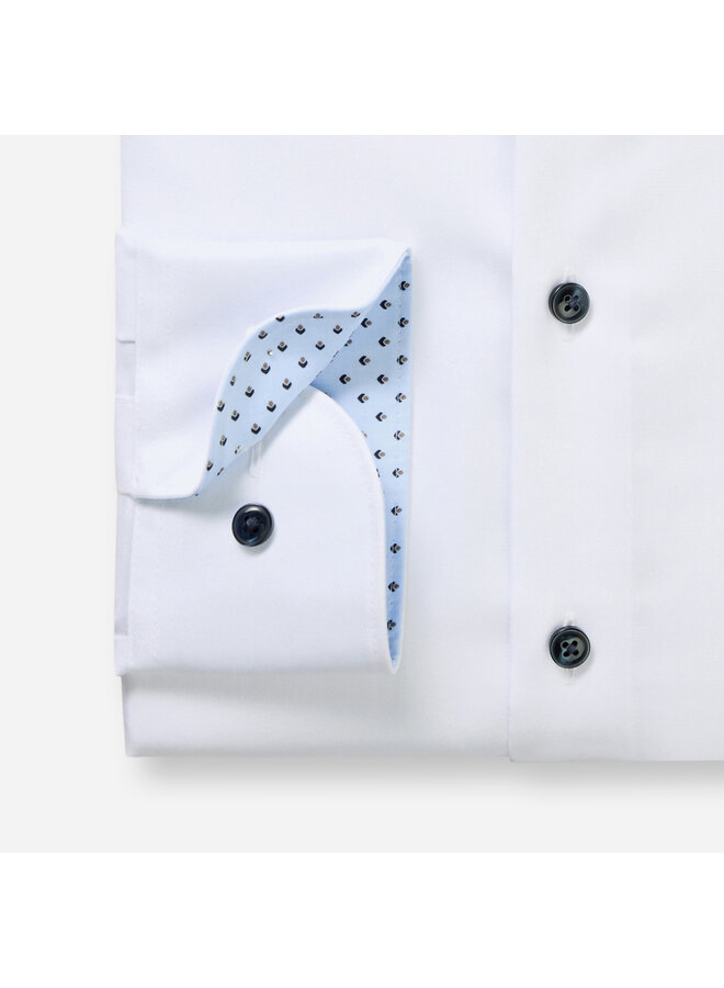 Olymp Modern fit shirt Luxor uni wit