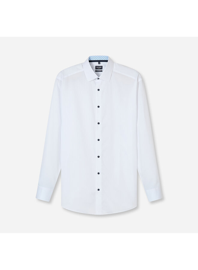 Olymp Modern fit shirt Luxor uni wit