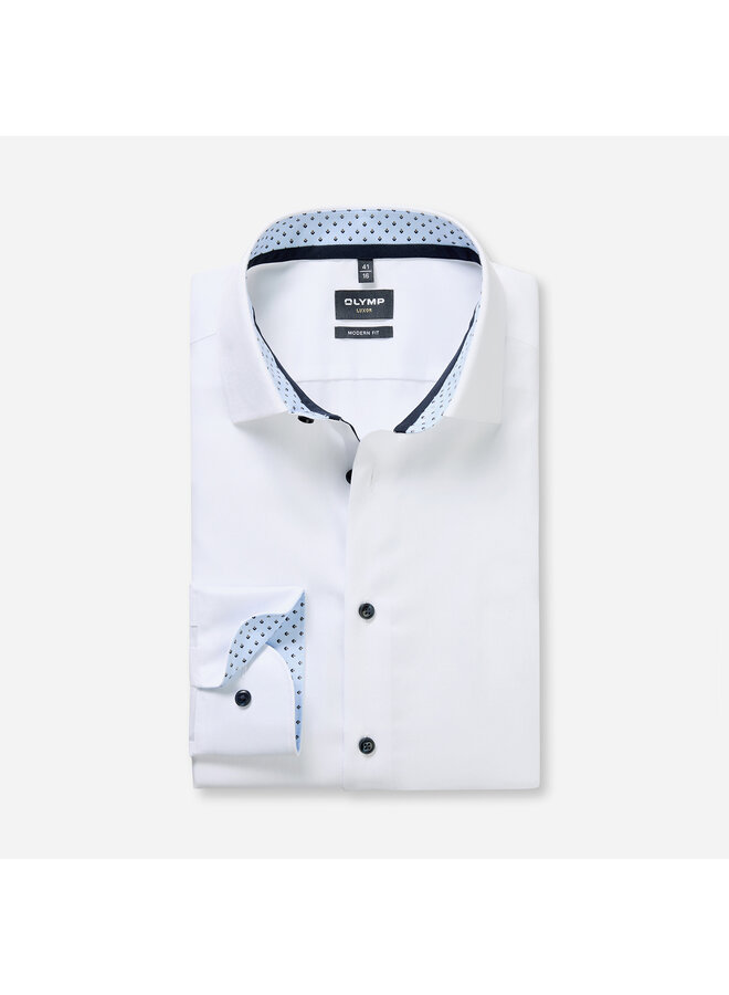 Olymp Luxor modern fit shirt uni wit