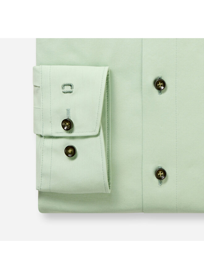 Olymp shirt 24/seven modern fit flex jersey uni groen