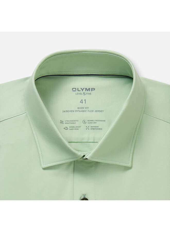 Olymp shirt level 5 Dynamic flex uni jersey groen