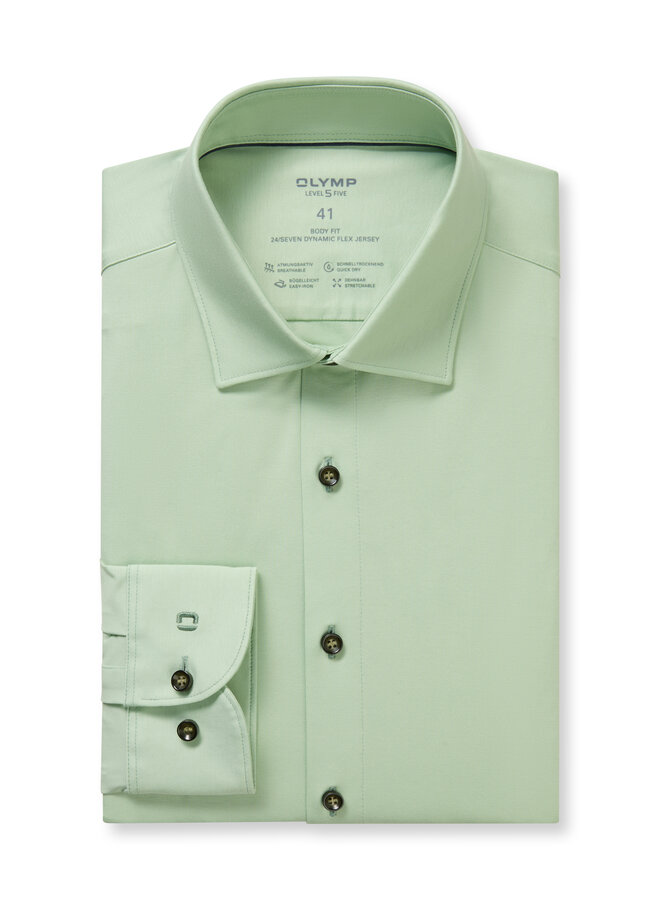 Olymp shirt level 5 Dynamic flex uni jersey groen