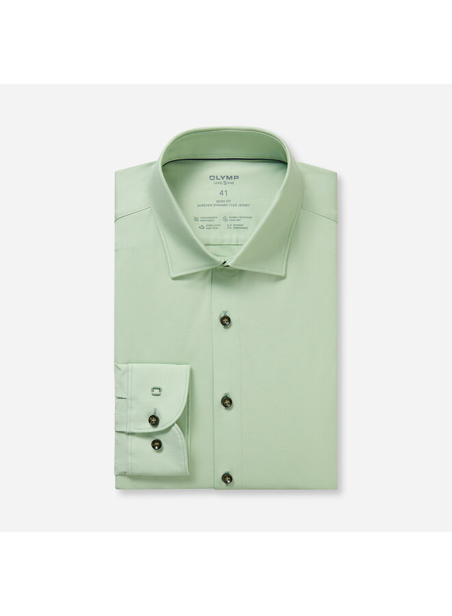 Olymp shirt level 5 Dynamic flex uni jersey groen