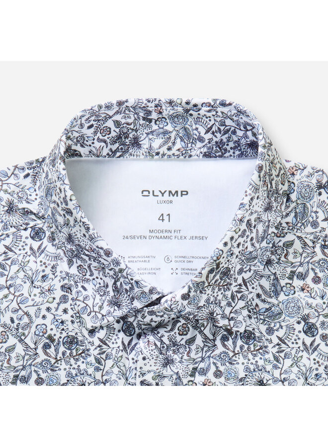 Olymp shirt 24/seven modern fit flex jersey print