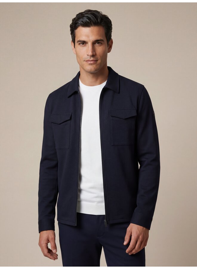 Cavallaro Napoli Zerino overshirt dark blue
