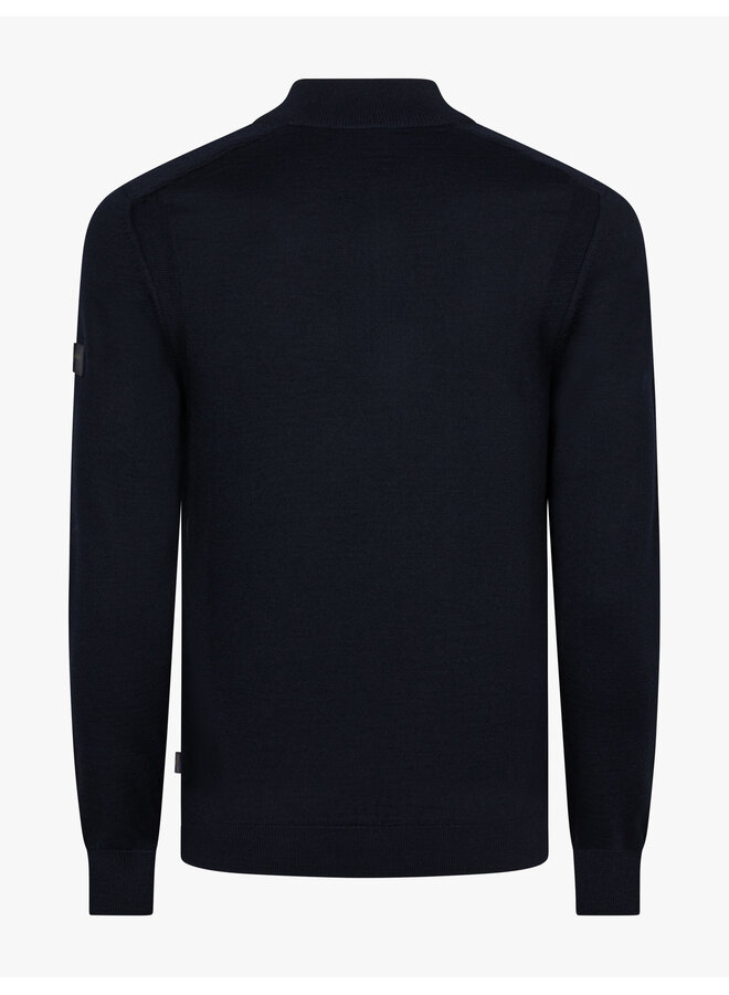 Cavallaro Napoli Palio half zip pullover Dark Blue