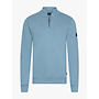 Cavallaro Napoli Diagono half zip sweater light blue