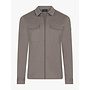Cavallaro Napoli Zaverio overshirt taupe melange