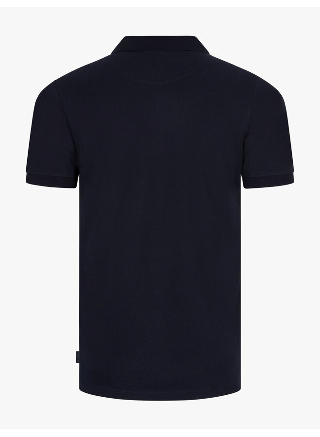 Cavallaro Napoli Bavegio polo korte mouw dark blue
