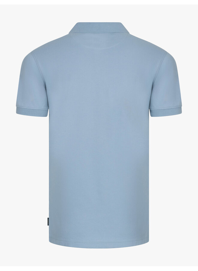 Cavallaro Napoli Bavegio polo korte mouw light blue