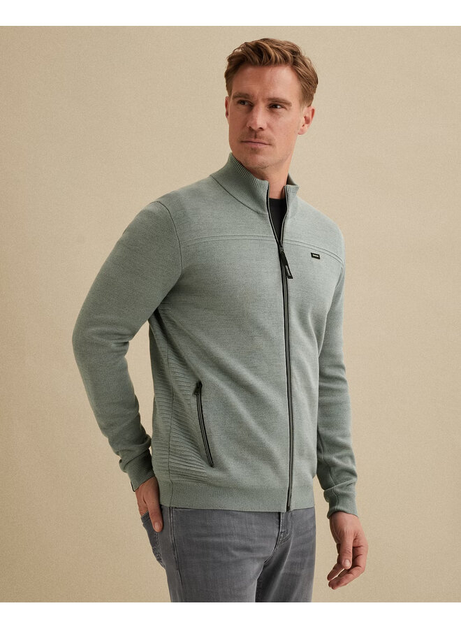 Vanguard vest met rits in mintgroen