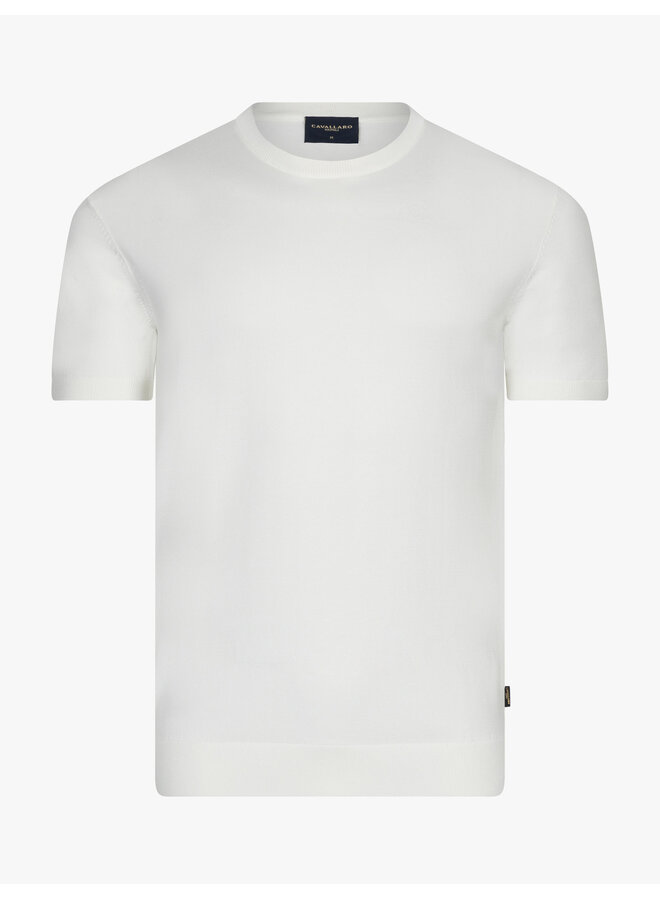 Cavallaro Napoli Milo tee korte mouw off white