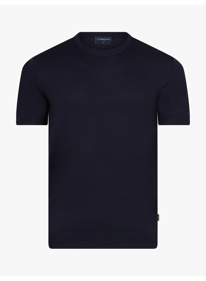 Cavallaro Napoli Milo tee korte mouw dark blue