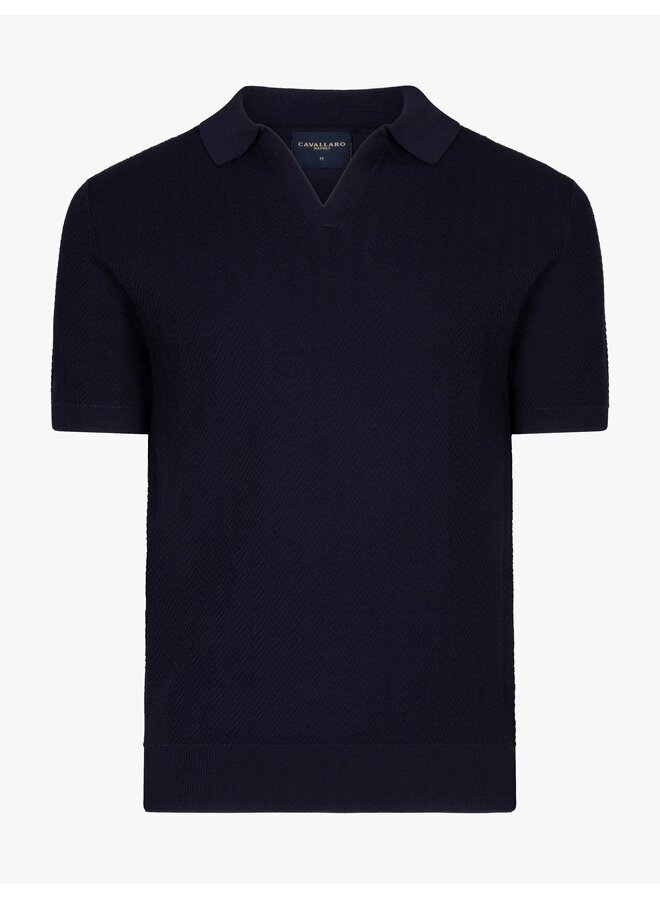 Cavallaro Mirono polo korte mouw dark blue