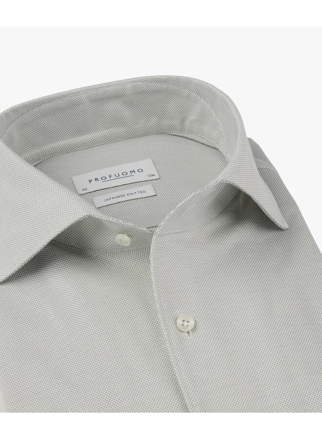 Profuomo Japanese knitted shirt one piece green