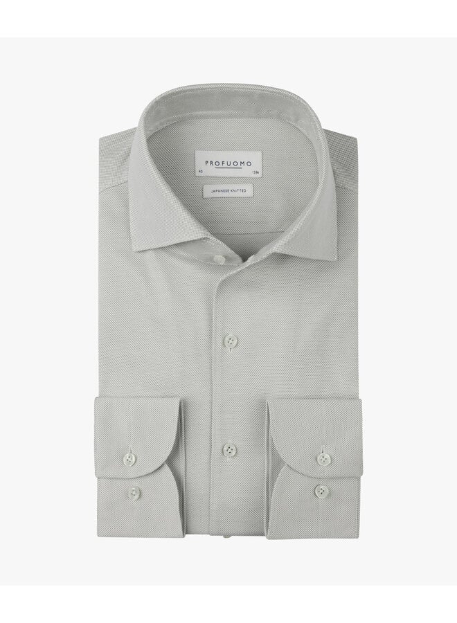 Profuomo Japanese knitted shirt one piece green