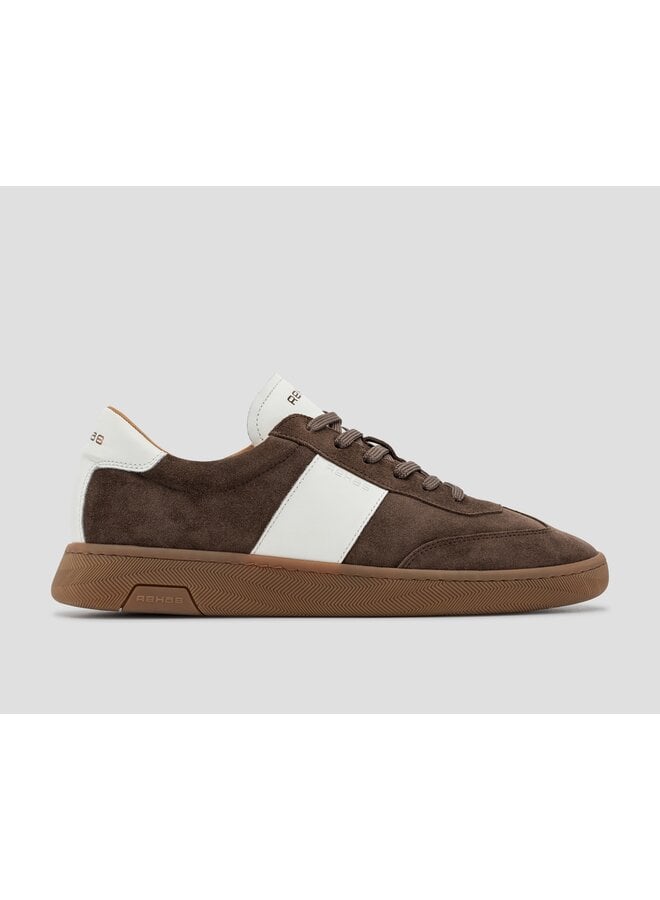 Zack suede sneaker dark brown