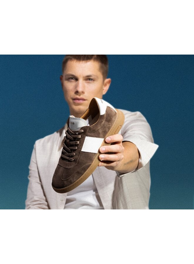 Rehab sneaker Zack suede dark brown