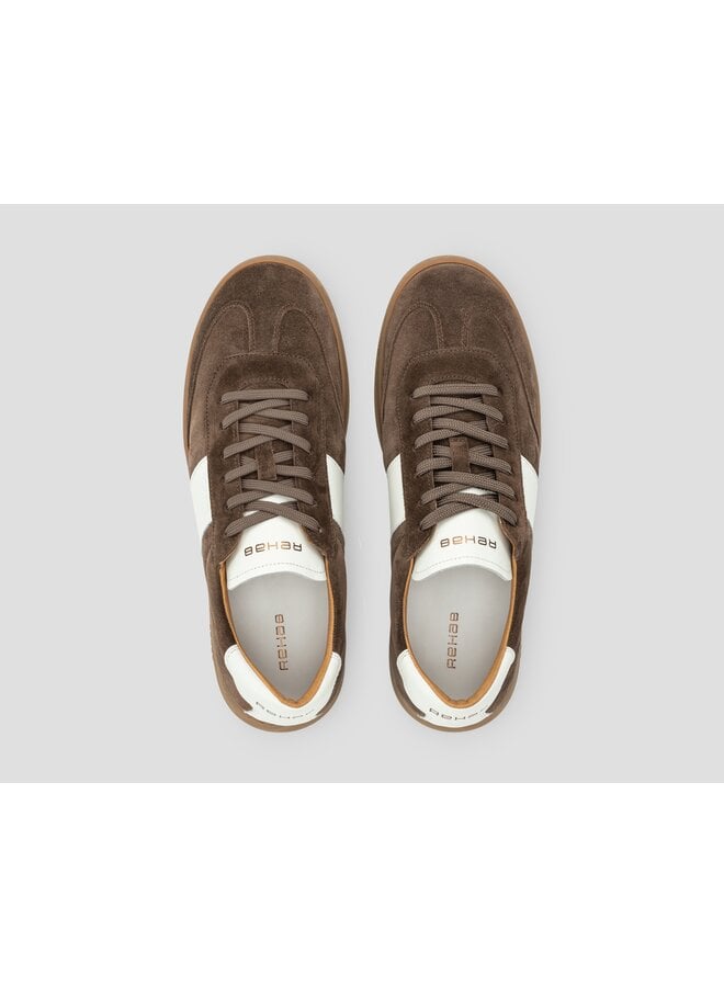 Rehab sneaker Zack suede dark brown