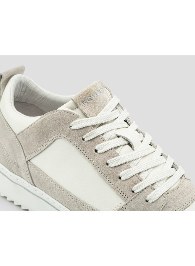 Rehab Creon suede leather sneaker wit