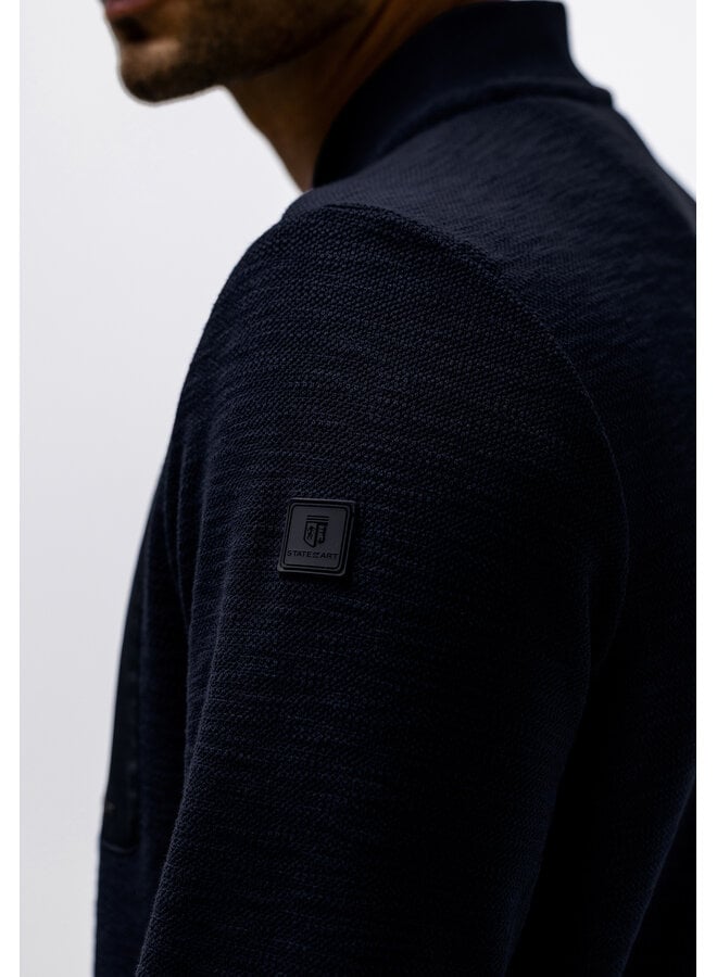 State of Art vest met rits bomber navy