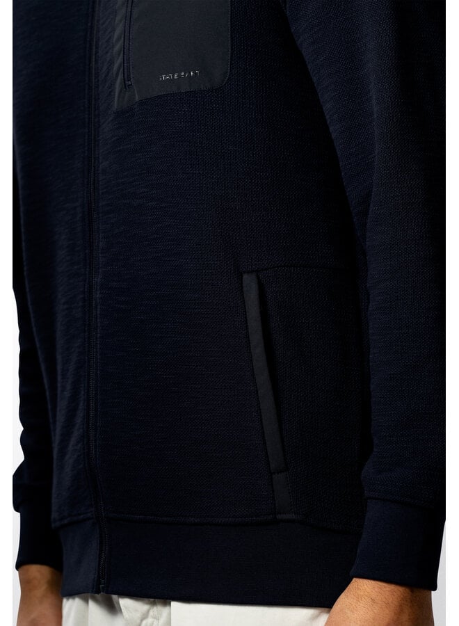 State of Art vest met rits bomber navy