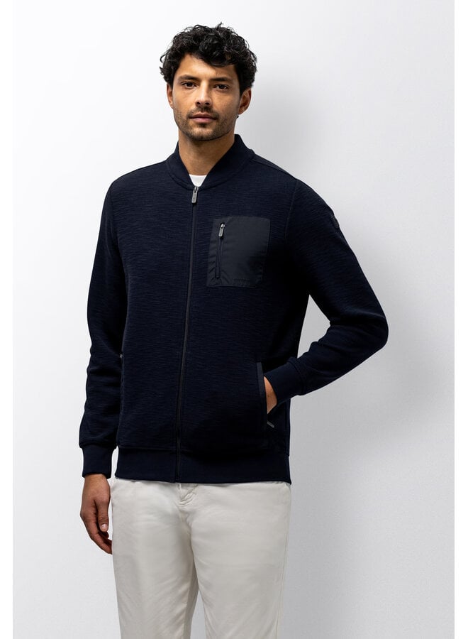 State of Art vest met rits bomber navy
