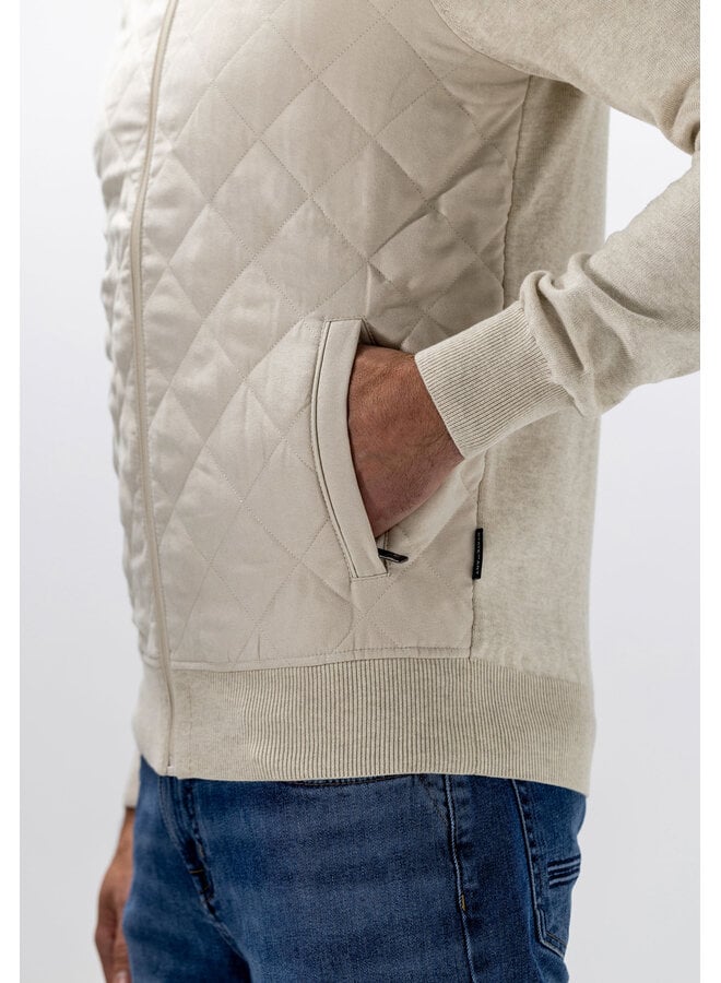 State of Art vest met rits beige