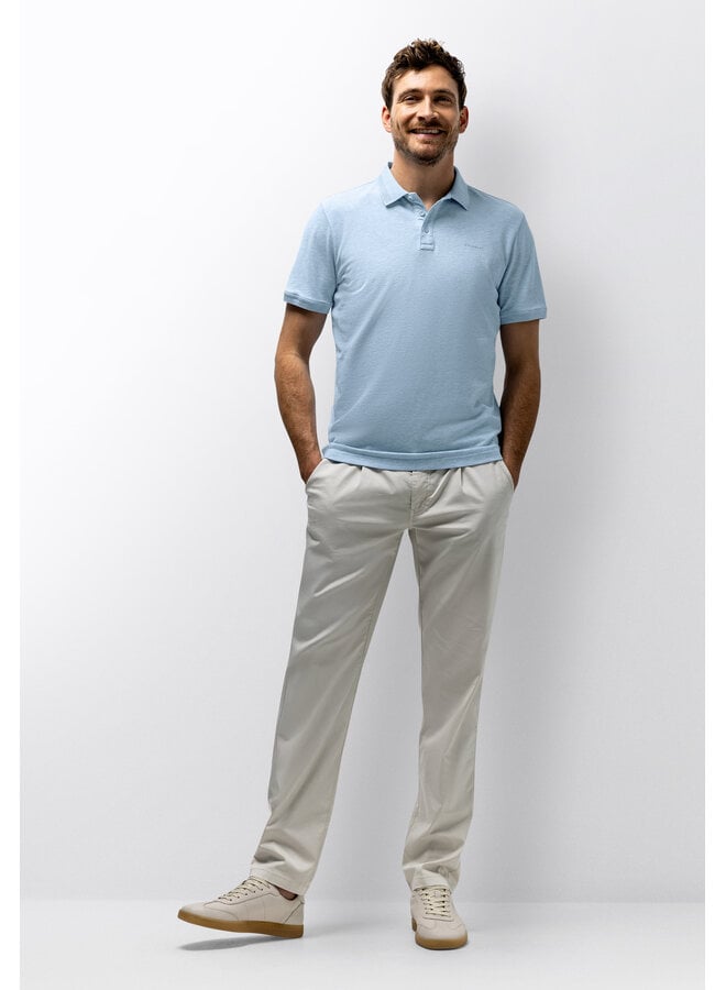 State of Art pique polo korte mouw blue