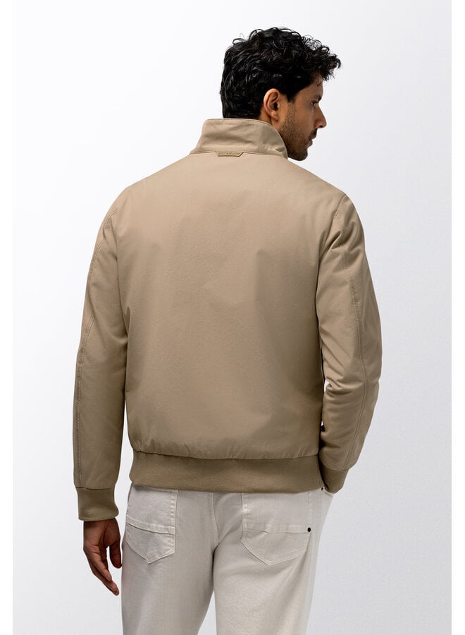 State of Art kort zomerjack taupe