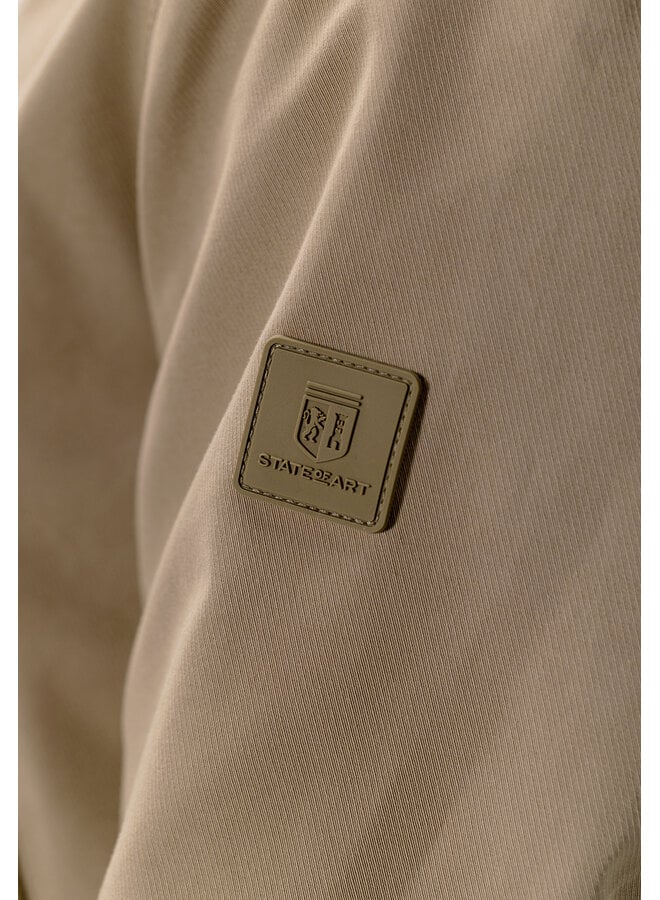State of Art kort zomerjack taupe