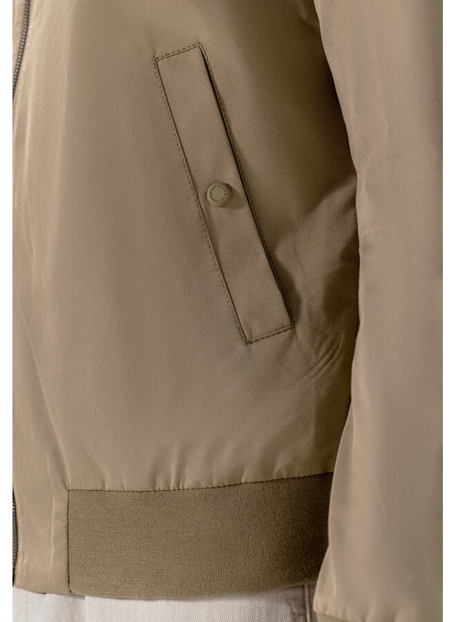 State of Art kort zomerjack taupe