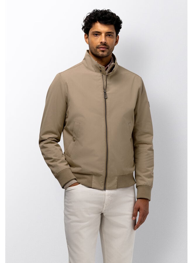 State of Art kort zomerjack taupe