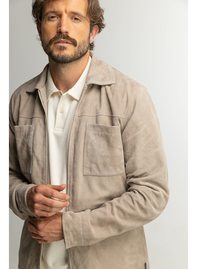 Agiato suede zomerjas Milano beige