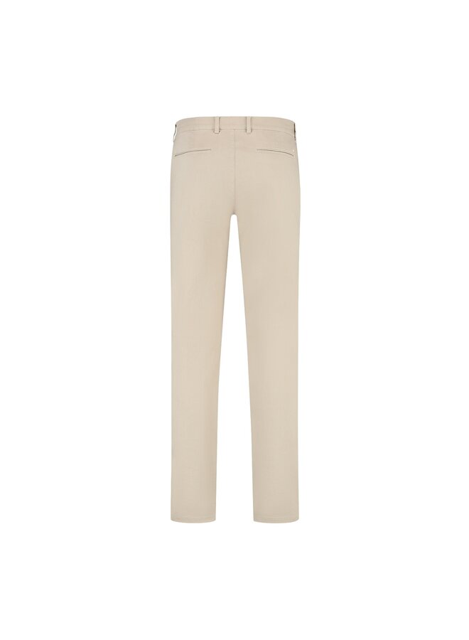 North 84 katoenen chino met rekband beige L32