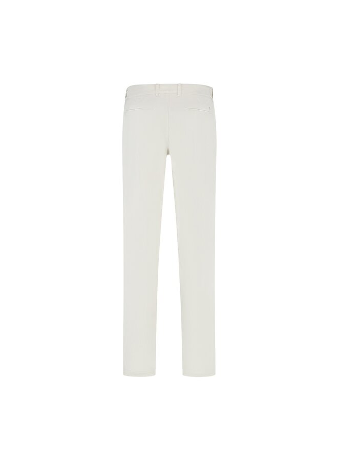 North 84 katoenen chino met rekband off-white L32