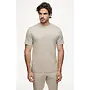 Gentiluomo gemerceriseerd t-shirt korte mouw beige